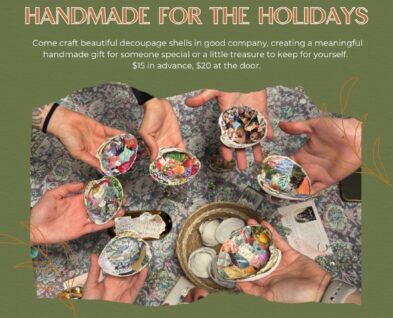 Link to Handmade for the Holidays: Decoupage Shells