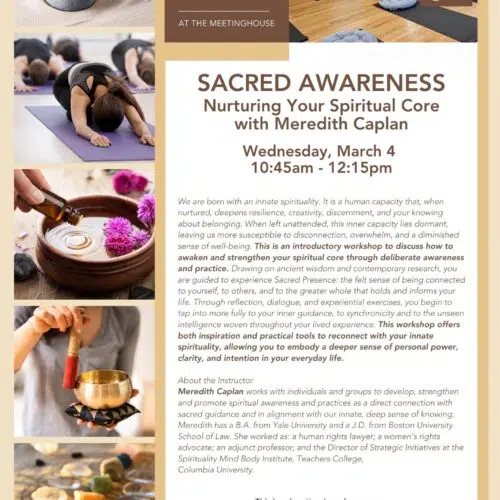Link to Sacred Awareness: Nurturing Your Spiritual Core with Meredith Caplan