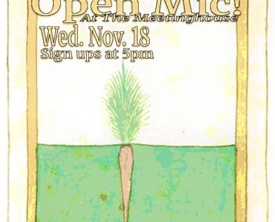 Link to Open Mic in Shield’s Hall!