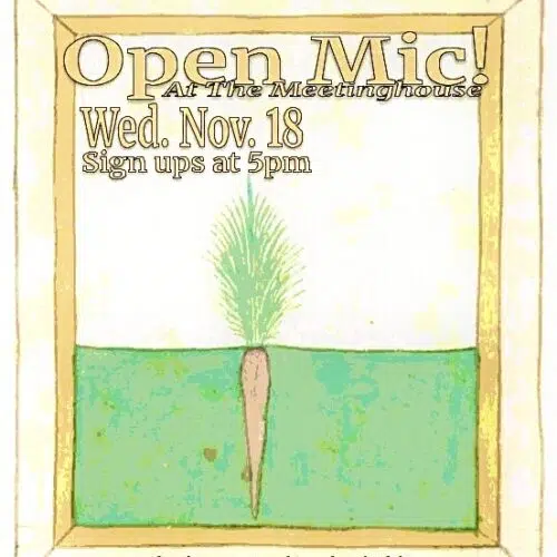Link to Open Mic in Shield’s Hall!